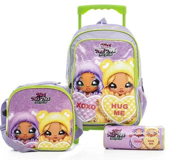 14" ORIGINAL GIRLS TROLLEY BAG SET OF 3 BAR-05