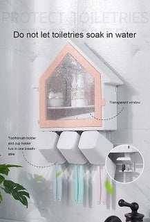 HOUSE SHAPE WALL MOUNT BATHROOM STORAGE ORGANIZER G2984