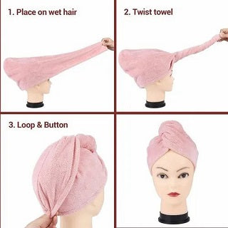 MICROFIBER DRY HAIR CAP KC100036
