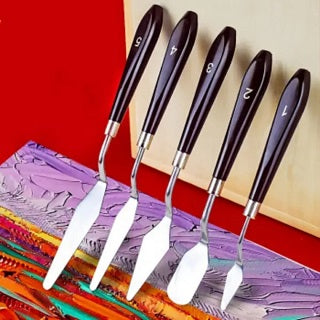 PAINT PALETTE SCRAPERS SET OF 5 ST2012