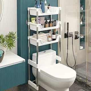 METAL FRAME TOILET STORAGE RACK KK1420