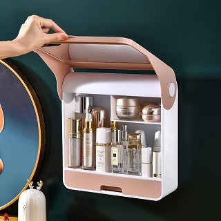 HANGING MULTI-FUNCTIONAL MAKE UP CASE WITH MIRROR 3654