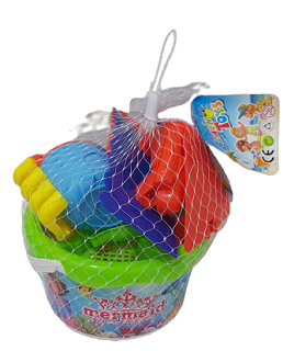 SAND TOYS BUCKET WITH ACCESSORIES MS002