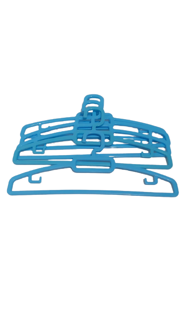 HEAVY DUTY PLASTIC HANGER SET OF 5