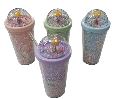 TUMBLER CUP WITH STRAW AND TOY JCUP2