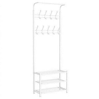 METAL COAT RACK WITH 3 SHELVES HLY-1