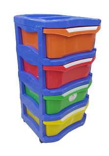 PLASTIC DRAWERS SET WITH TIERS JAM001