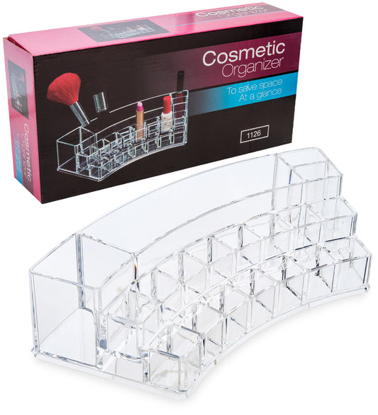 CLEAR ACRYLIC COSMETICS HOLDER ORGANIZER