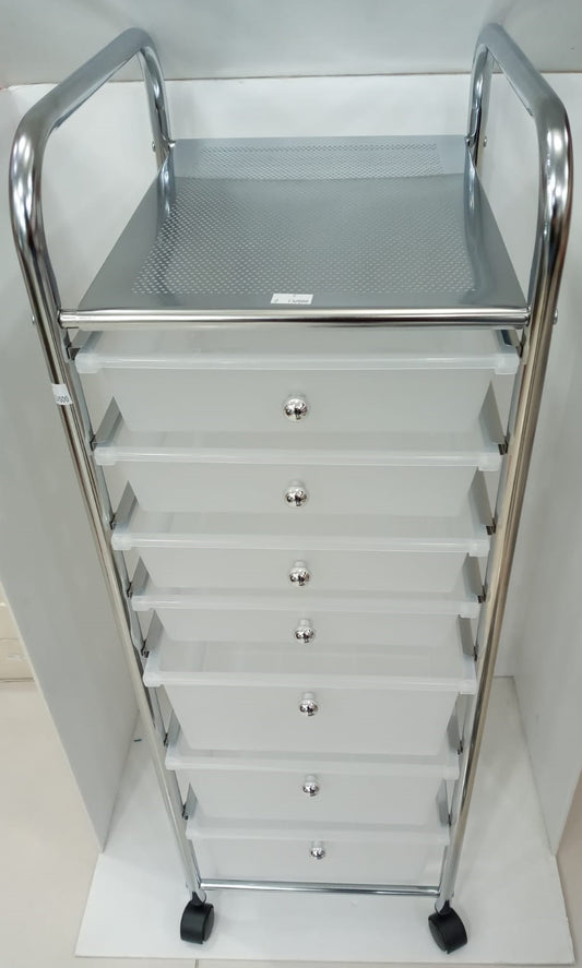 CHROME-WHITE DRAWER SET