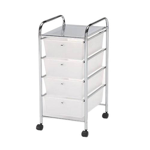 CHROME-WHITE DRAWER SET
