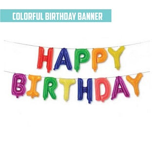 16" HAPPY BIRTHDAY LETTER FOIL BALLOONS HAPPY001