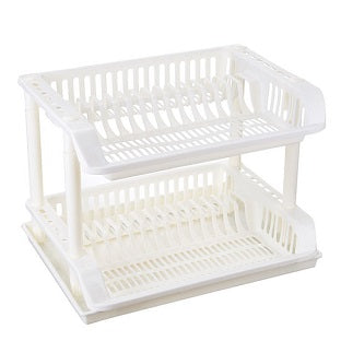 PLASTIC TWO STORY DISH RACK