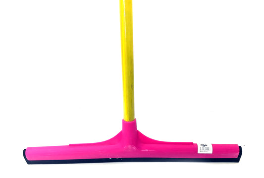 PLASTIC DOUBLE EDGE FLOOR WIPER WITH WOODEN STICK