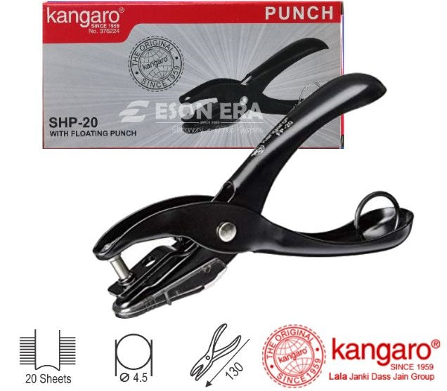 Kangaro Paper Punch ( Single ) 1 Hole Punch, Hole Puncher