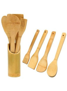 WOODEN KITCHEN SPOON SET OF 5