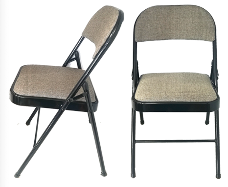 METAL FOLDING CHAIR WITH CLOTH