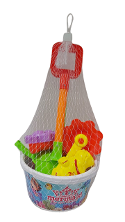 SAND TOYS BUCKET WITH ACCESSORIES MS003