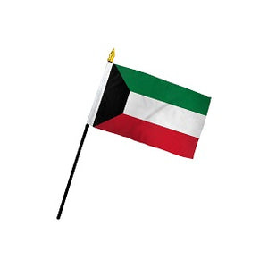 KUWAIT FLAG WITH PLASTIC STICK