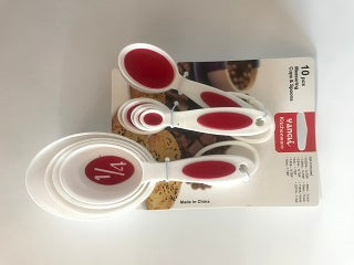 YANGLI PLASTIC MEASURING CUPS AND SPOONS Set OF 10 PCS 108003
