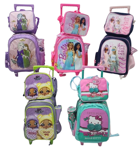 14" ORIGINAL GIRLS TROLLEY BAG SET OF 3 BAR-05