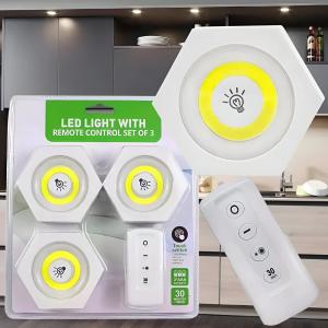 LED LIGHT SET OF 3 W REMOTE CONTROL ABD001