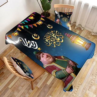 غطاء طاولة حرير رمضاني بطول 2 متر (EGY = 01)