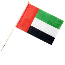 Gcc Flag Rectangular GCC FLAG WITH WOODEN STICK GCC01 – Aldeera mall