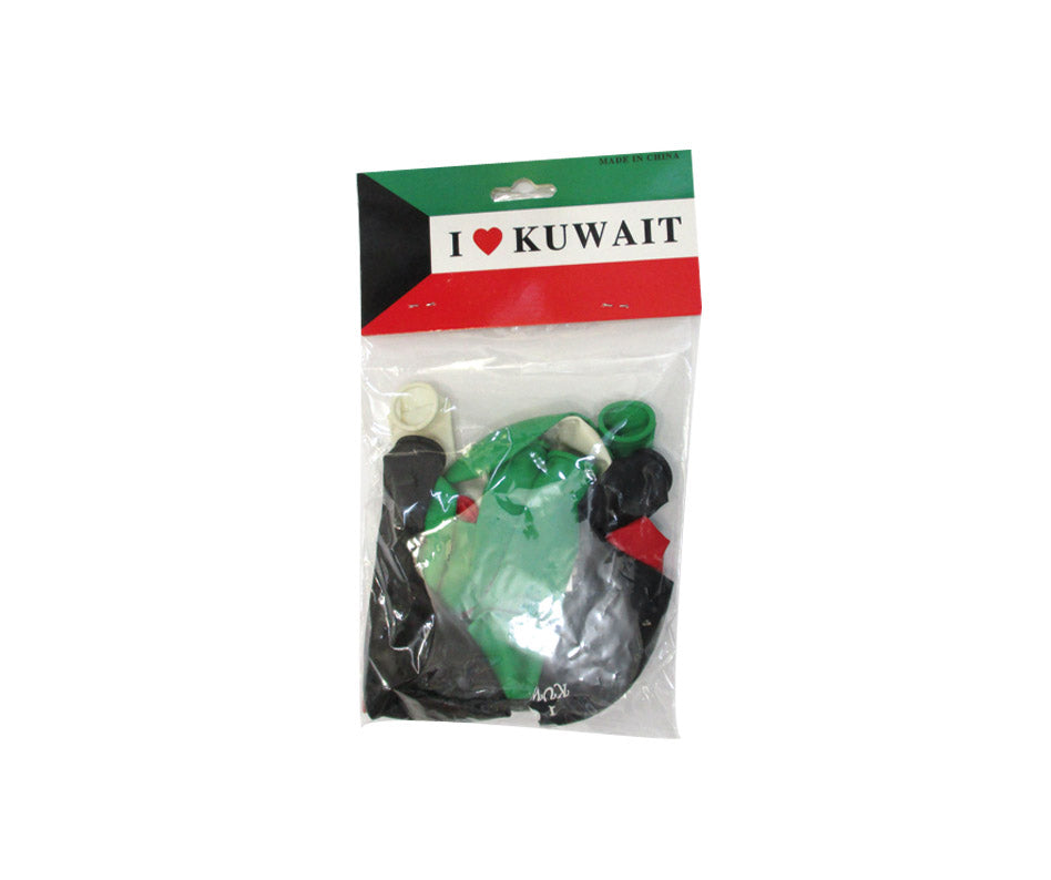 KUWAIT FLAG BALLOONS 12 PCS