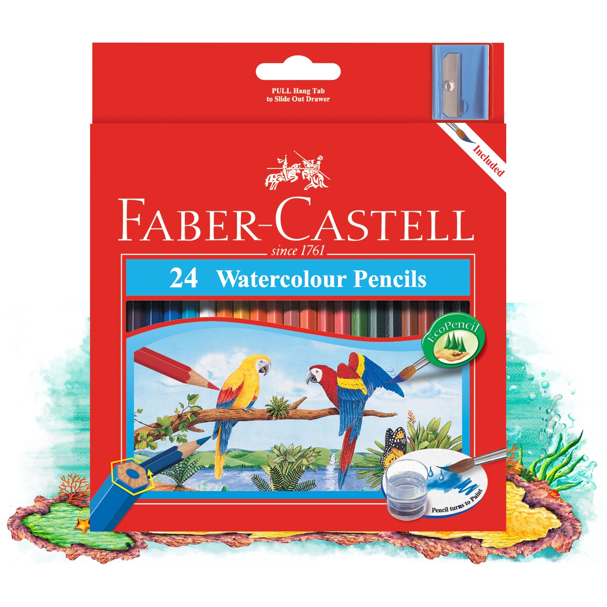FABER-CASTELL 24 WATER COLOUR PENCILS