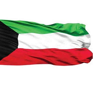 علم الكويت قماش دون عصا