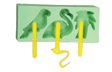 3 PC CAVITY SILICON POPSICLE MOLDS - 3PCSA