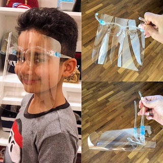 KIDS' FACE SHIELD WITH GLASSES FS002