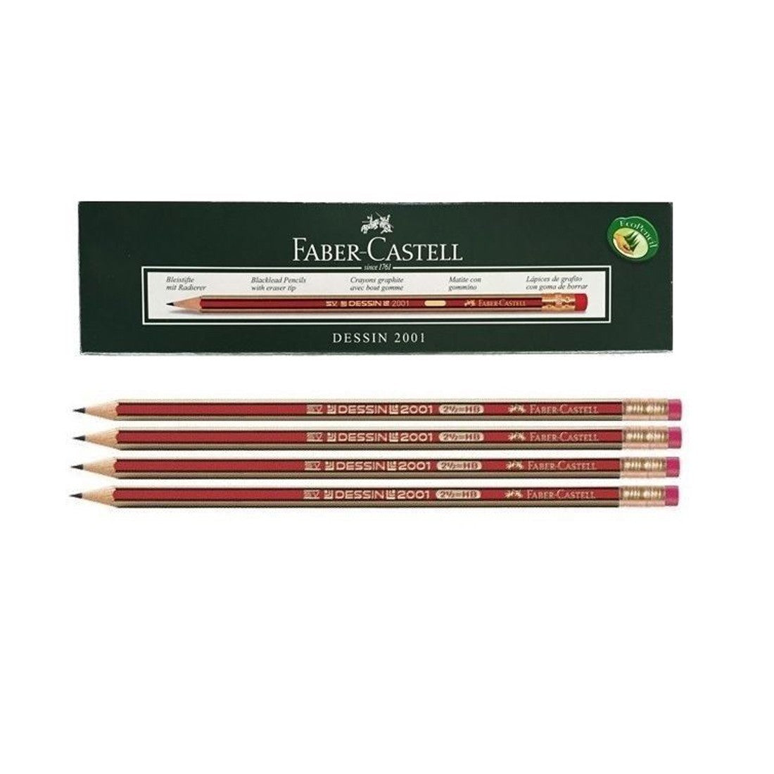 FABER-CASTELL DESSIN 2001 PENCIL W ERASER