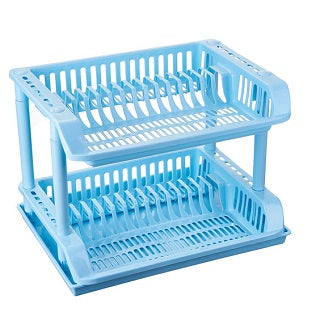 PLASTIC TWO STORY DISH RACK – Aldeera mall