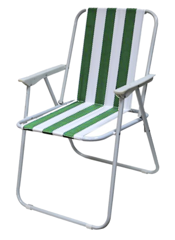 FOLDING TRIPS CLOTH AND METAL CHAIR STRIPE001 Aldeera mall
