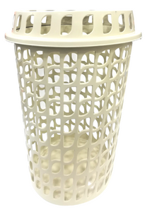 PLASTIC LAUNDRY BASKET WITH COVER