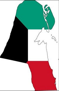 KUWAIT FLAG MAP DESIGN MAP001